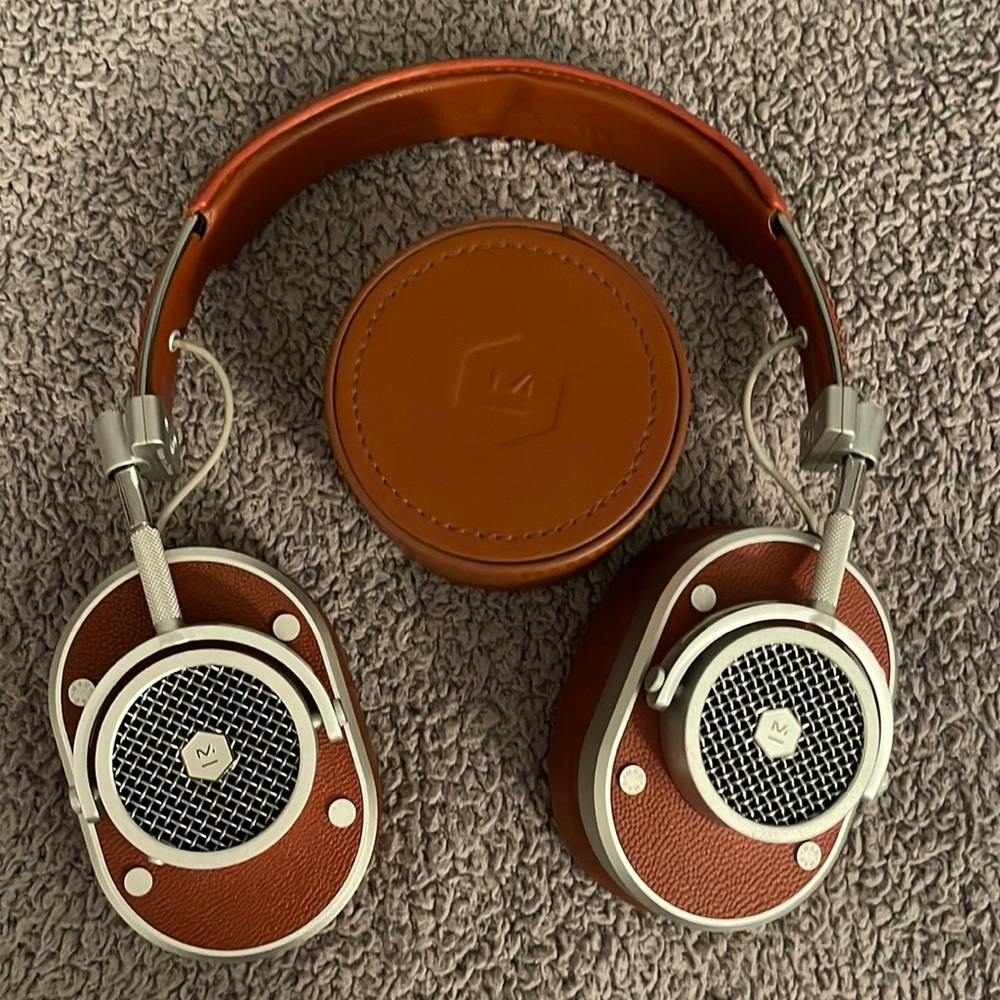 Leather Master and Dynamic over the ear headphones